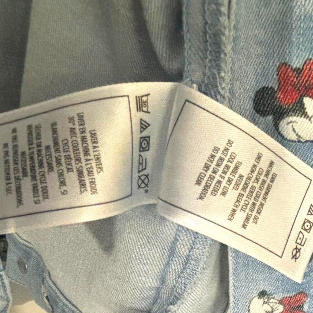 Disney Parks Womans Minnie Mouse Stretch Denim Jean Jacket SZ 2X - Picture 14 of 15